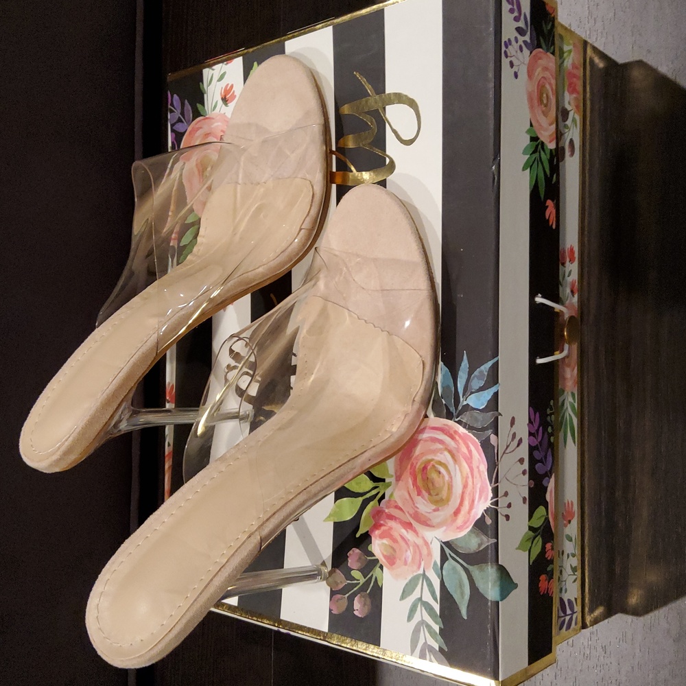COPY - Clear heels never worn Size 39 Euro/ Size 8 US